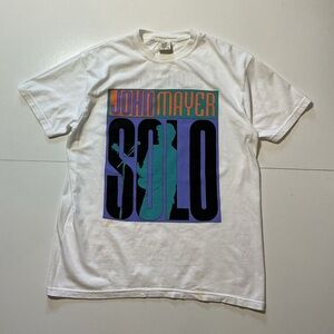 John Mayer Solo Tour 2023 Comfort Colors Official Merch Graphic S/S T-Shirt